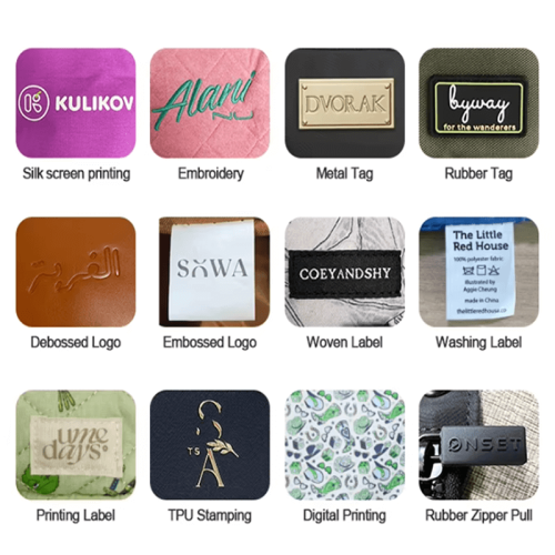 custom handbag with logo